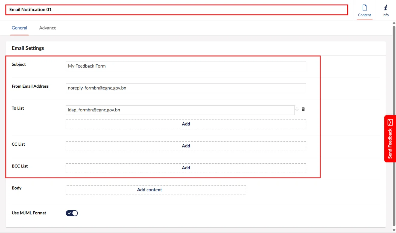 Regular Email Form Email Templates